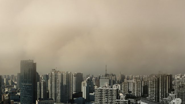 Пясъчна буря Шанхай